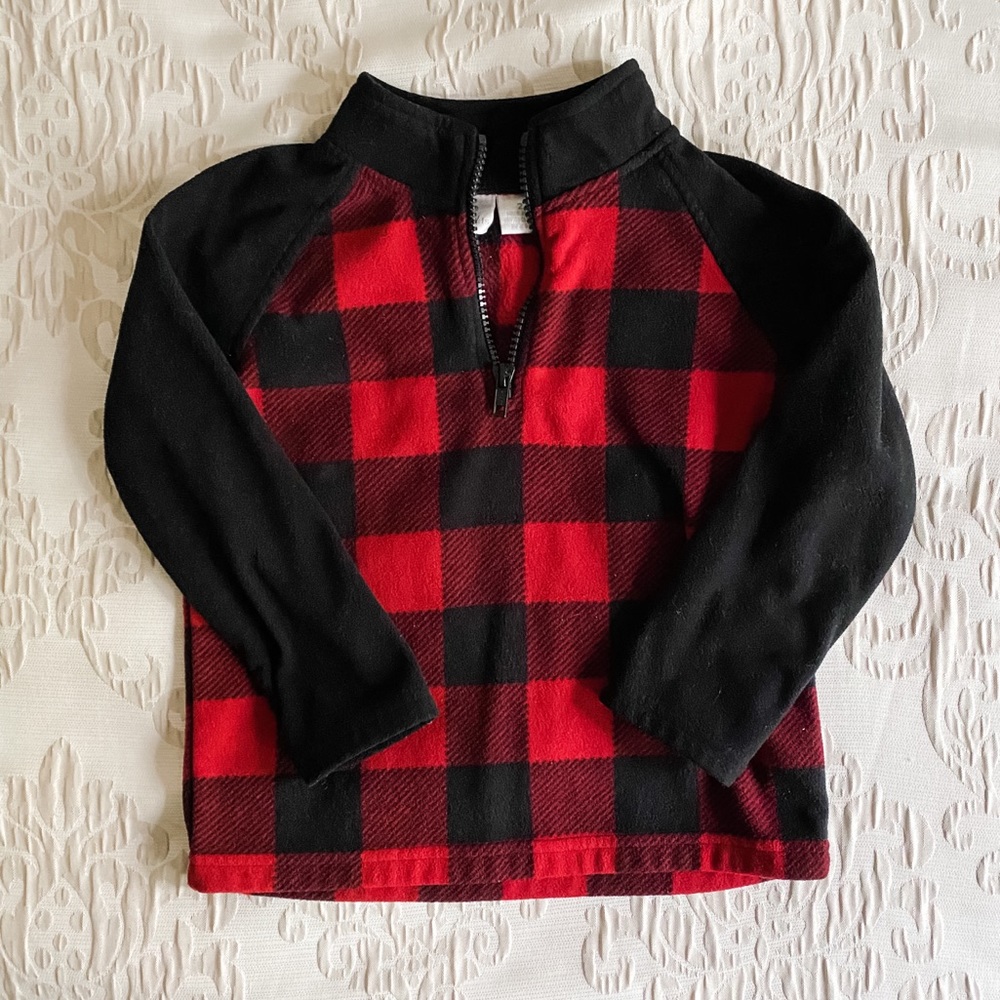 *3/$15 Bundle* Koala Kids Buffalo Plaid 1/4 Zip